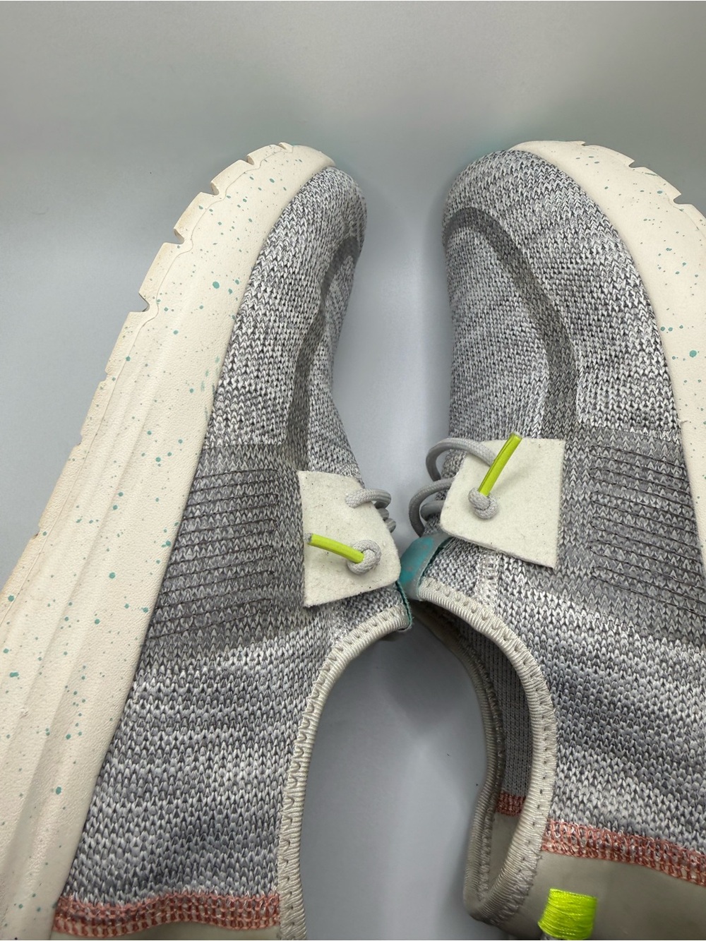 Woman’s hey dude shoes Sirocco speckly loafer size 9 gray green - Picture 3 of 16